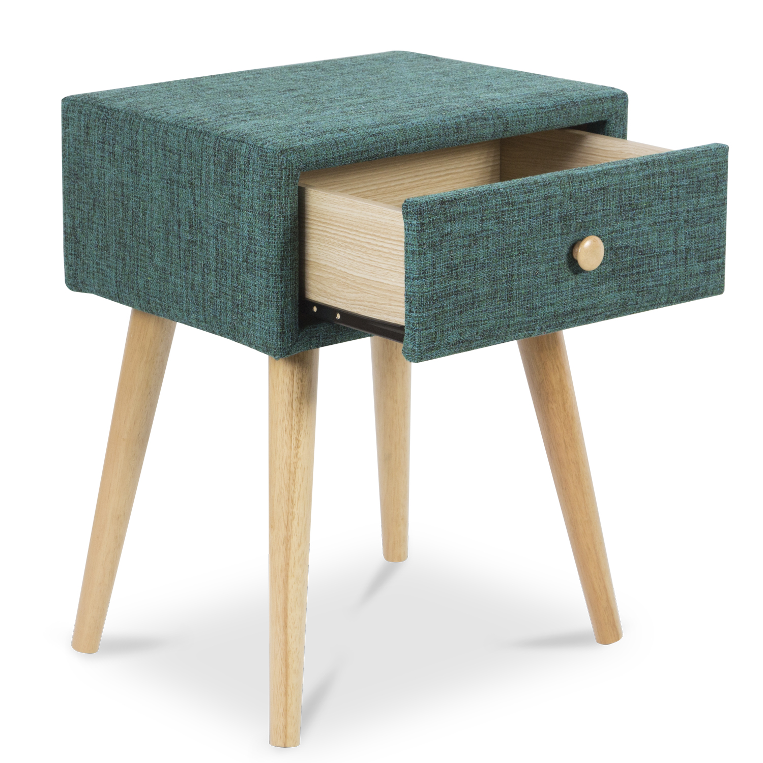 Bedside Table Nightstand Turquoise Bedroom Night Table Cupboard Drawer