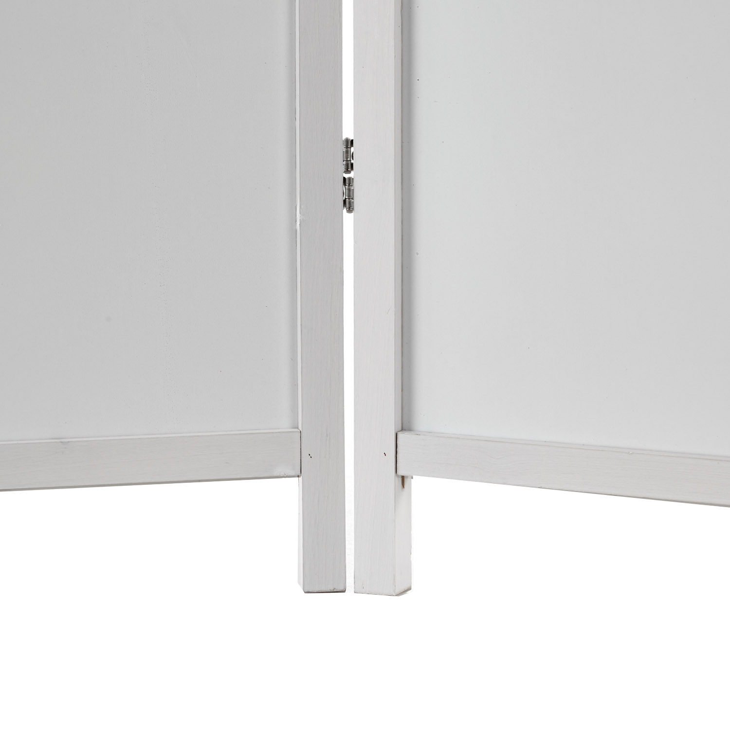 Paravent White Wooden Slats | 3-panel | Wood | Room Divider Partition Privacy Screen