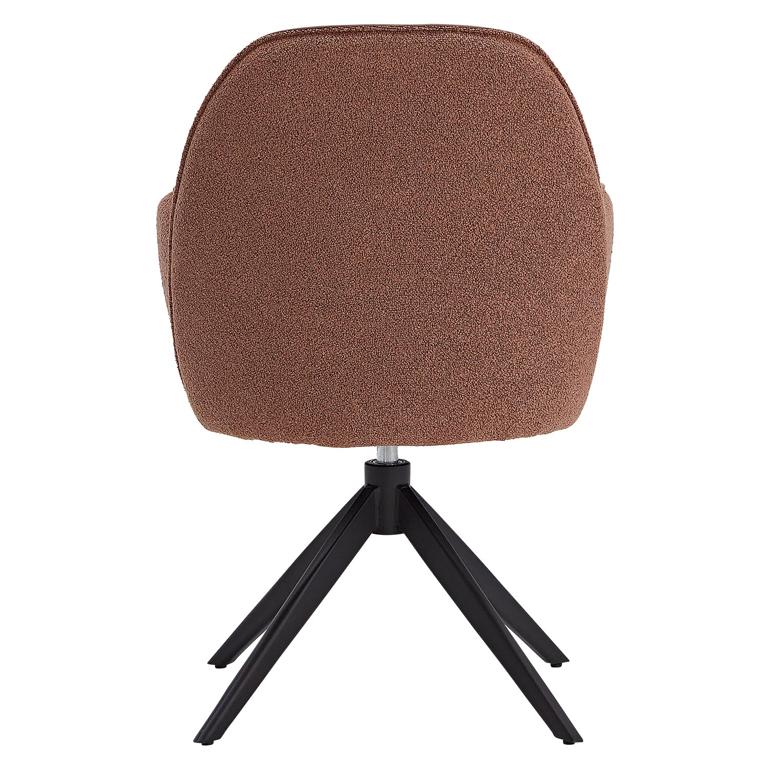 Dining Chair Set of 6 Modern Egg Chairs Bouclé Leather Brown Armchairs Dining Room Chairs Upholstered Chairs Eames Chairs