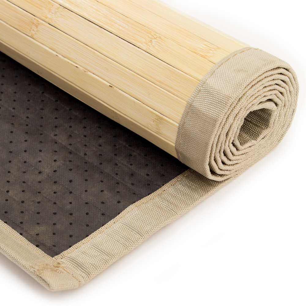 Bamboo carpet Rug 180 x240 in light