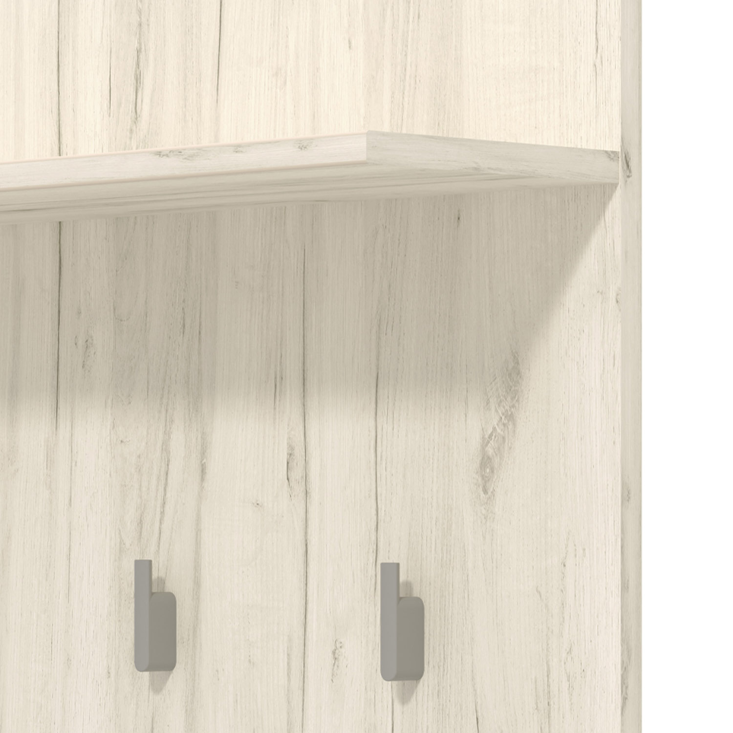 Wardrobe Hallway Furniture Set Hall Unit Hallway Wardrobe White Grey Oak Wood 5 Piece Hallway Set