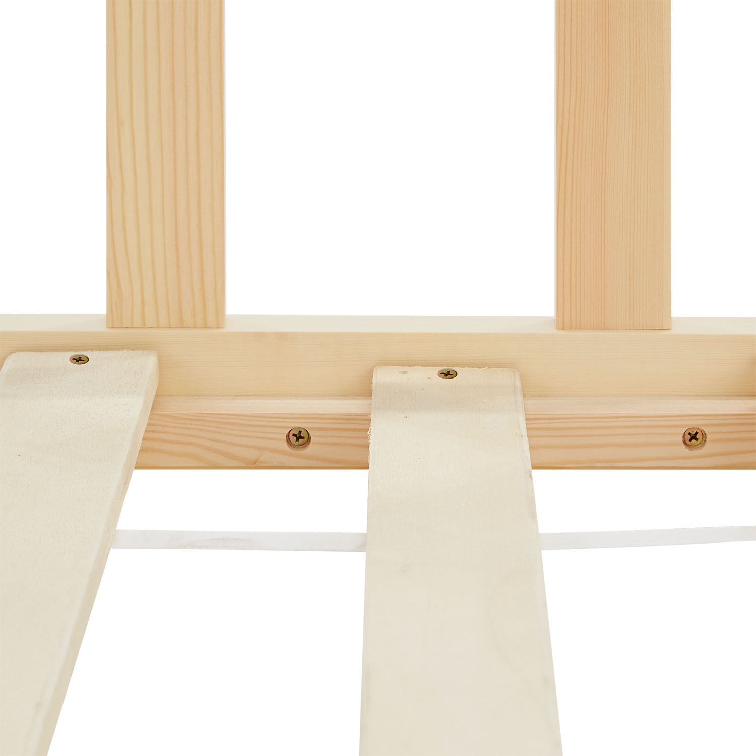 Children's Bed 120x200 Natural | Floor Bed with Mattress & Slatted Frame | with Fall Protection | Montessori
