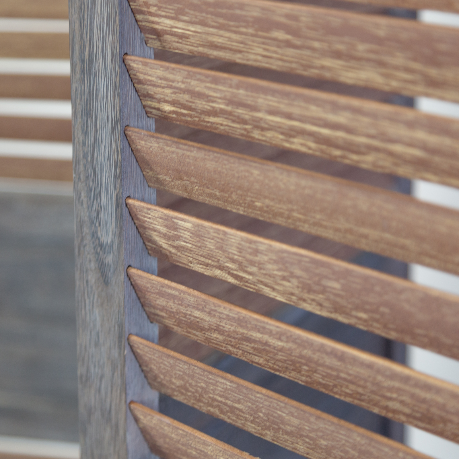 Paravent Brown Wooden Slats | 3-panel | Wood | Room Divider Partition Privacy Screen