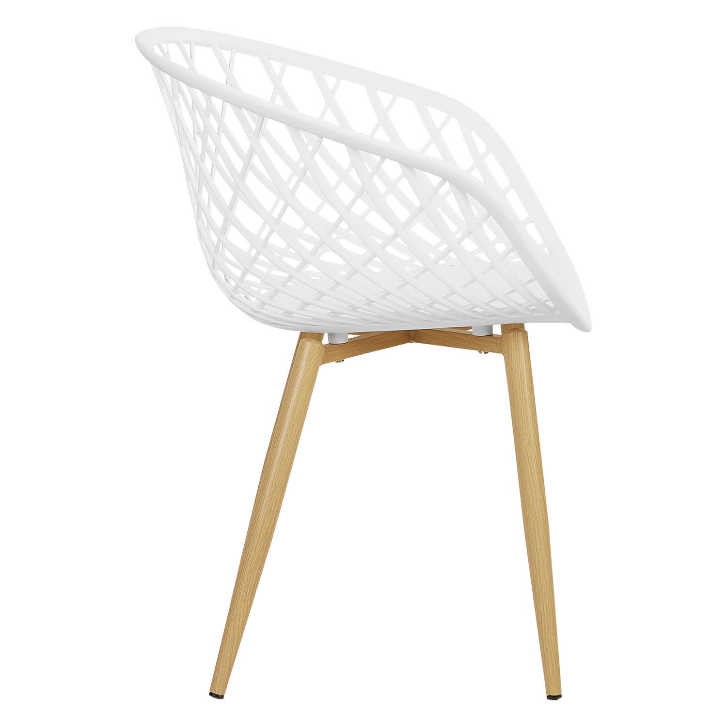 Set of 2 Garden chair with armrests Camping chairs White Garden armchairs Outdoor chairs Plastic Egg chair Indoor chairs Kitchen chairs