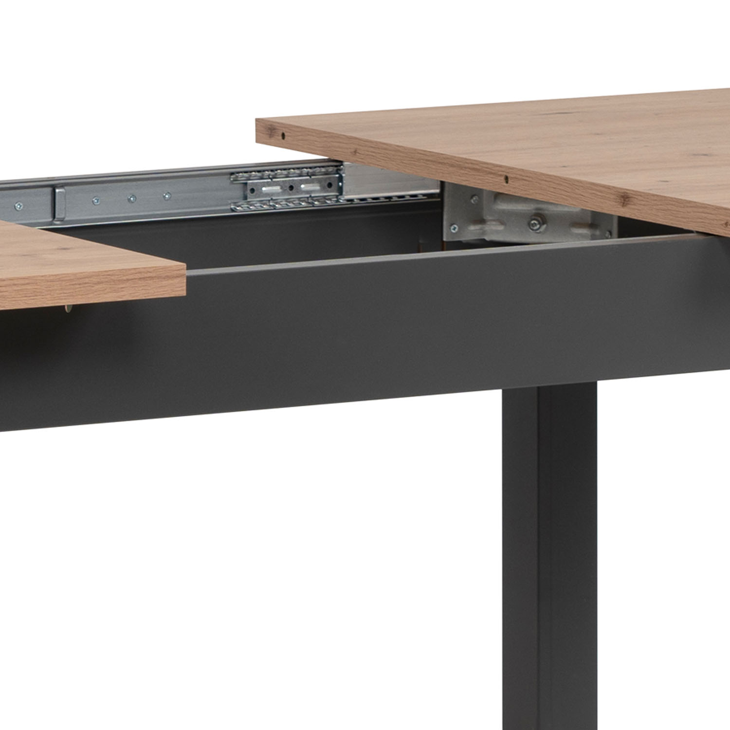 Extendable Dining Table 120x80 cm Kitchen Table Wooden Table Industrial Style Living Room Table