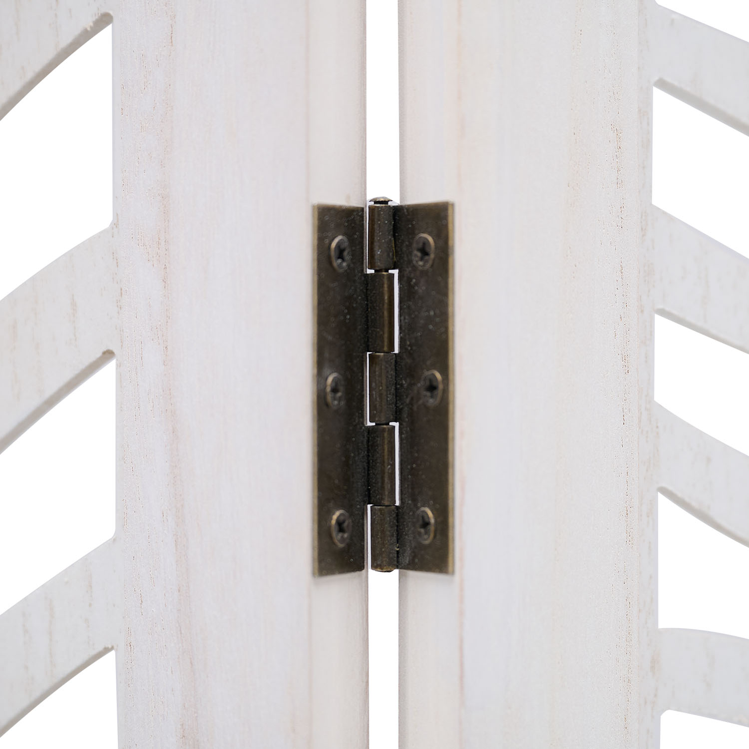 Paravent White Rattan-Style Decorations | 3-panel | Wood | Room Divider Partition Privacy Screen