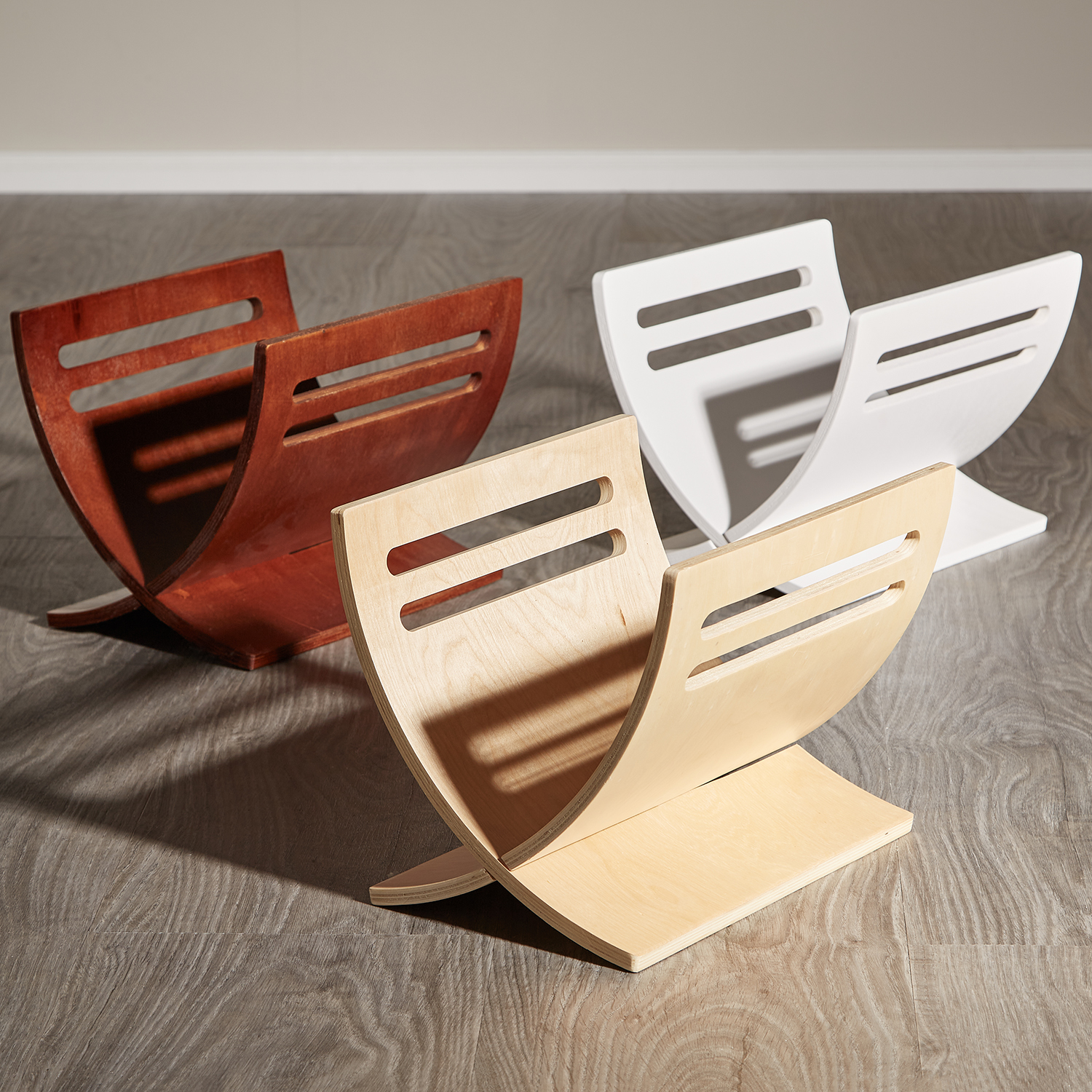 Newspaper Rack Natural Magazine Holder 