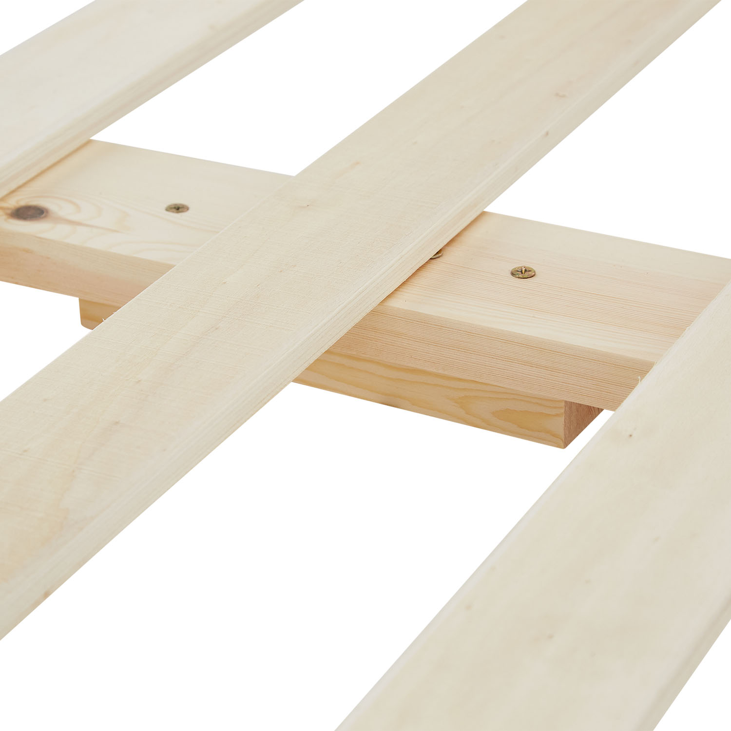 Children's Bed 120x200 Natural | Floor Bed with Mattress & Slatted Frame | with Fall Protection | Montessori