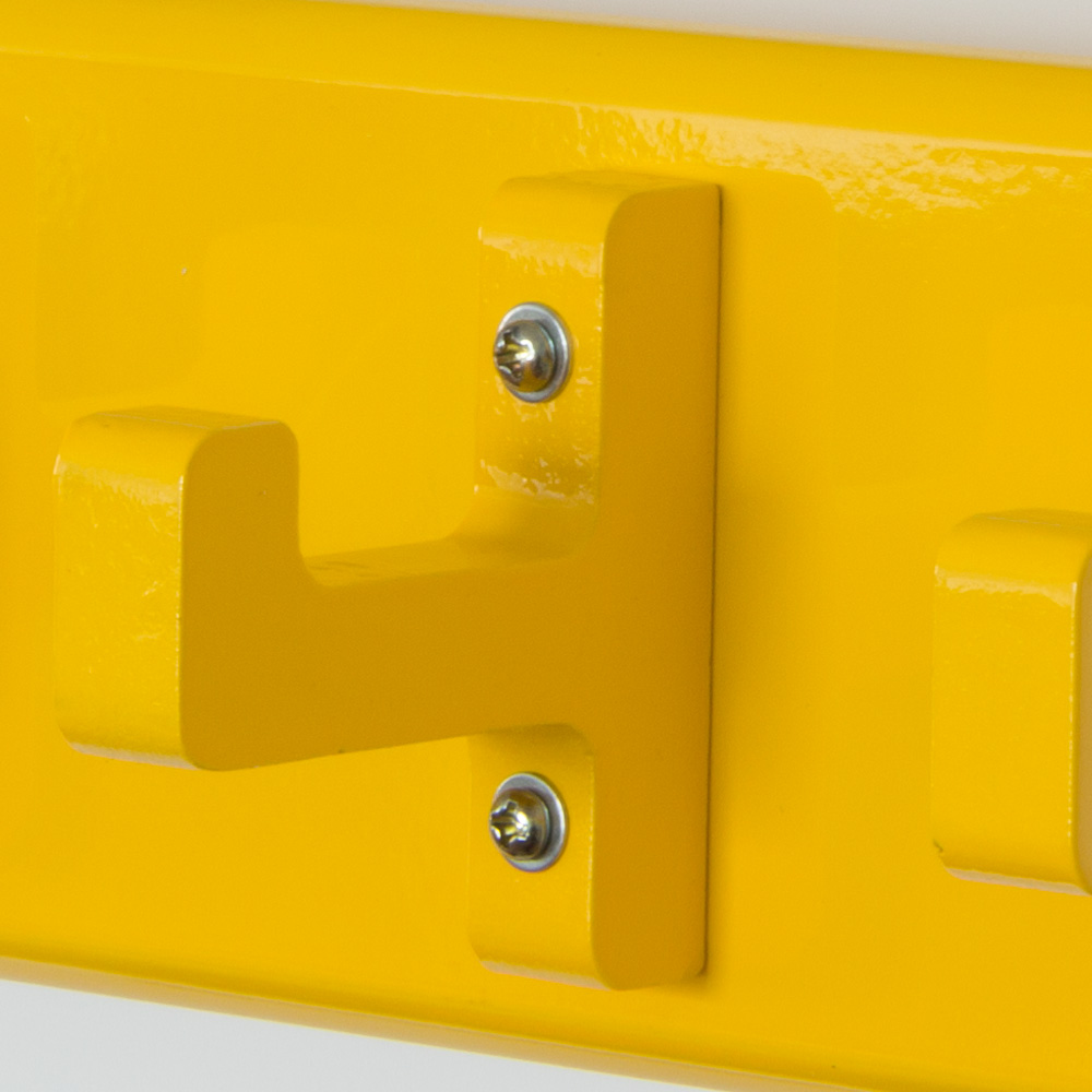 Key board, key box, wall hooks, coat hooks, wardrobe yellow