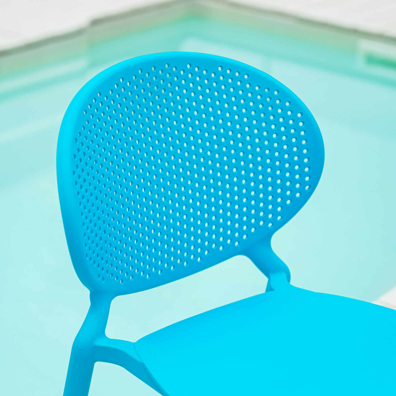 Modern Garden chair Set of 4 Camping chairs 5 different colours Outdoor chairs Plastic Stacking chairs Kitchen chairs