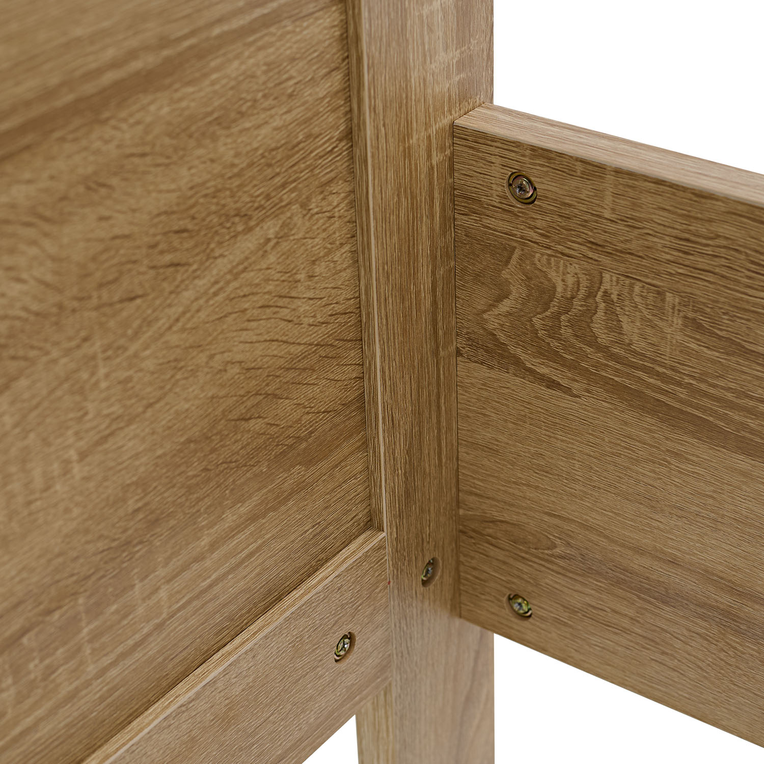 Comfort Bed 100x200 cm Natural | Senior Bed Height Adjustable | Single Bed | Wood | without Slatted Frame