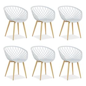 Set of 6 Garden chair with armrests Camping chairs Grey Garden armchairs Outdoor chairs Plastic Egg chair Indoor chairs Kitchen chairs