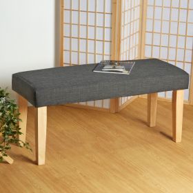 Upholstered Bench Dark Grey Seat Bench Side Bench Stool Seating 103 cm