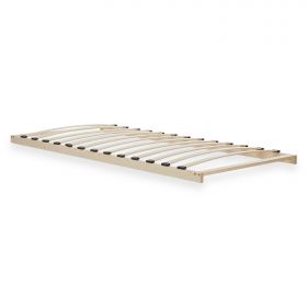 Comfort Bed 90x200 cm Natural | Senior Bed Height Adjustable with Slatted Frame | Single Bed | Wood