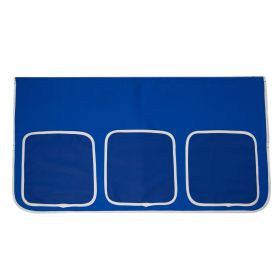 Loft Bed Play Bed Cot Slide Tower Curtain Blue 90x200 Youth Bed