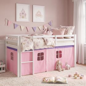 Childrens Bed Curtain Bunk Bed Cabin Bed Accessories Pink