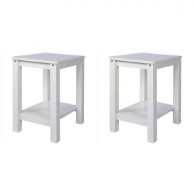 Wooden Stool Set of 2 Seat Stool Pine Wood Solid Table Stool Wardrobe Dining Stool 