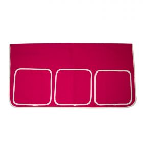 Bed Bag Fabric Bag for Loft Beds Cot Pink Red Cotton