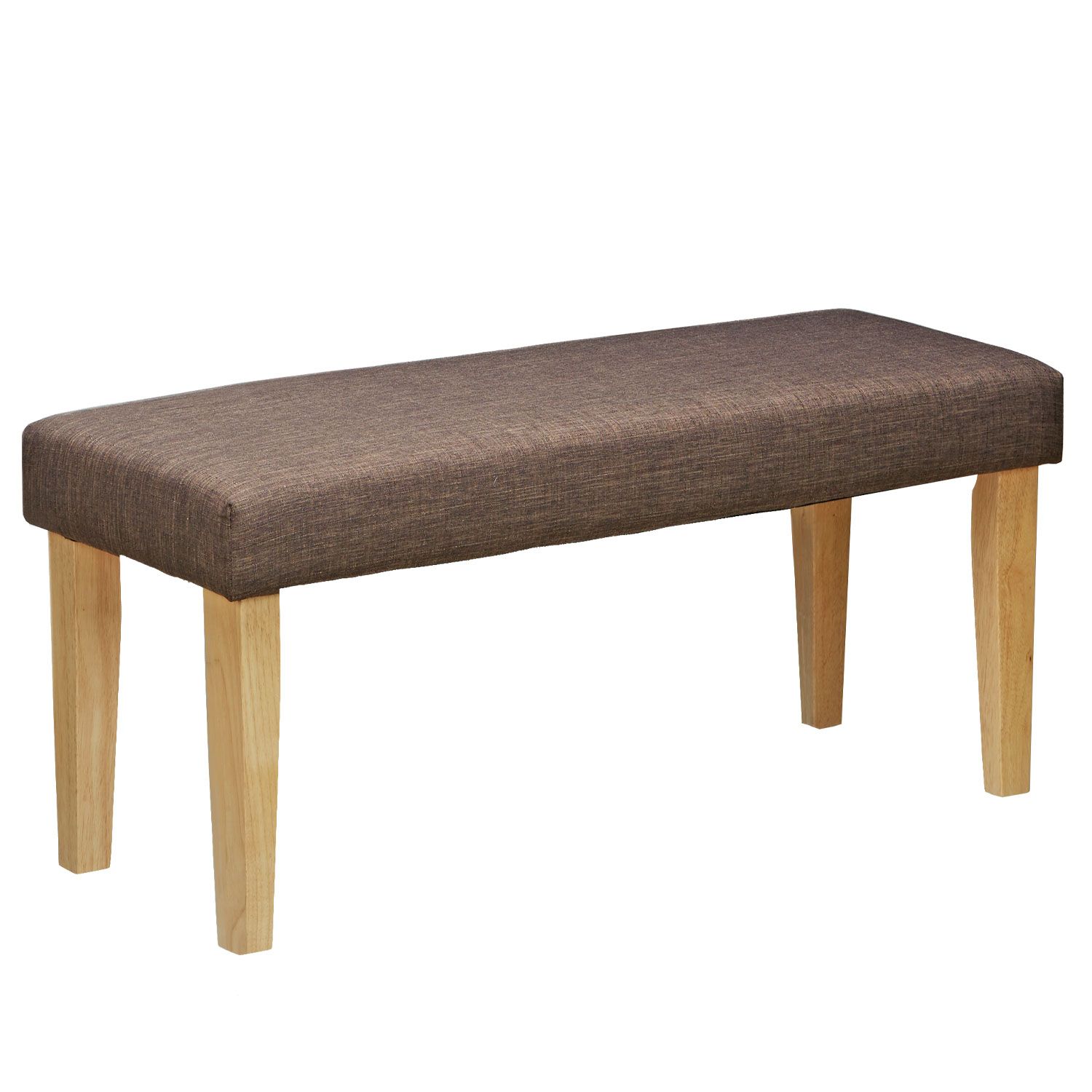 Upholstered Bench Brown Seat Bench Side Bench Stool Seating 103 cm