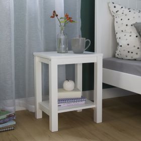 Side Table Grey White Natural Nightstand Wood Bedroom Coffee Table Living Room Table