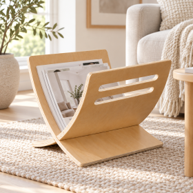 Newspaper Rack Natural Magazine Holder 