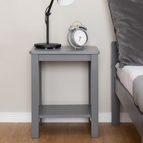 Bedside table grey Sofa Table Wooden Nightstand