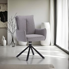 Dining Chair Set of 2 Modern Egg Chairs Grey Fabric Armchairs Dining Room Chairs Upholstered Chairs Eames Chairs