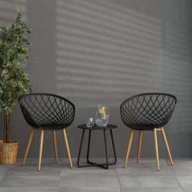 Set of 2, 4 or 6 Garden chair with armrests Camping chairs Black Grey White Garden armchairs Outdoor chairs Plastic Egg chair Indoor chairs Kitchen chairs